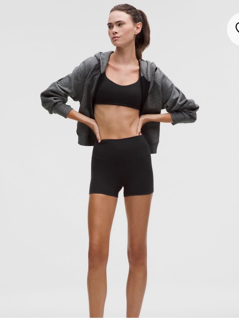 lululemon athletica High-Rise align Bike Short in Black 4”